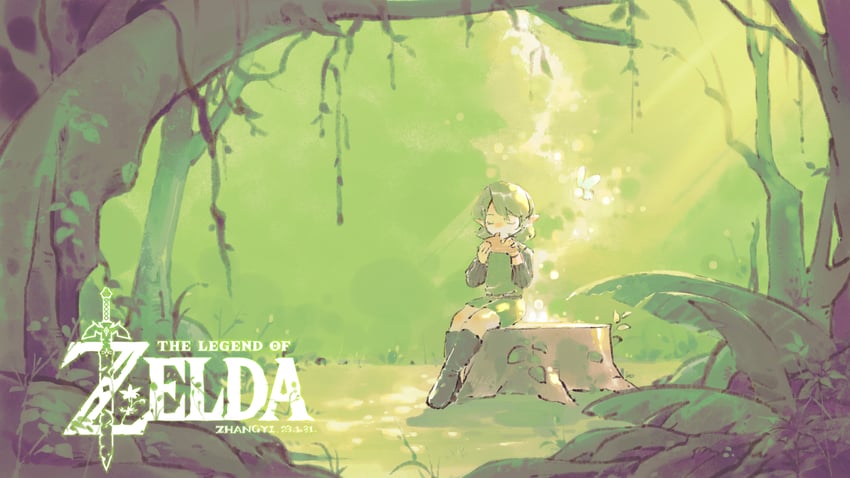 saria (the legend of zelda and 1 more) drawn by kchang57