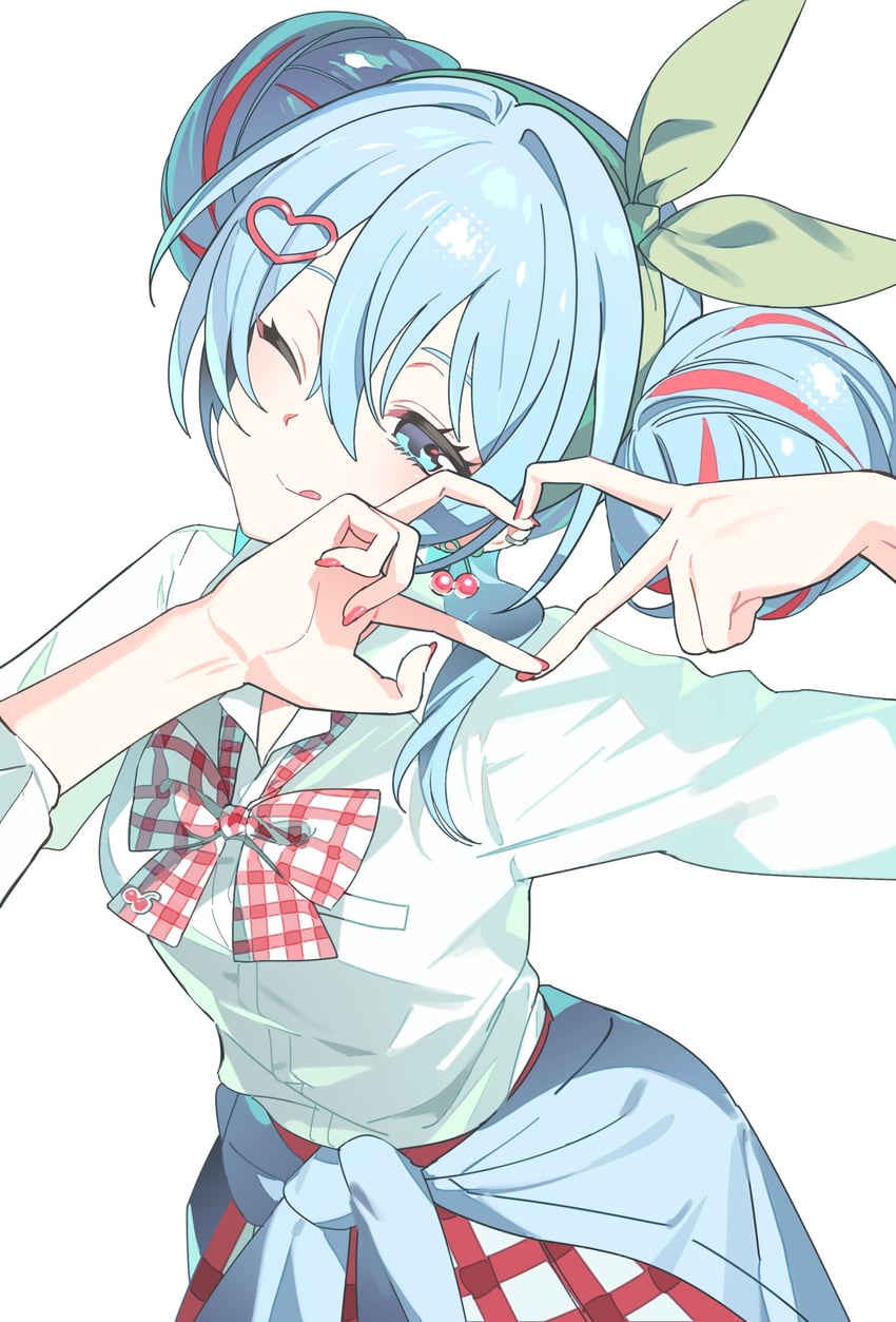 hatsune miku (vocaloid and 1 more) drawn by natwjeq