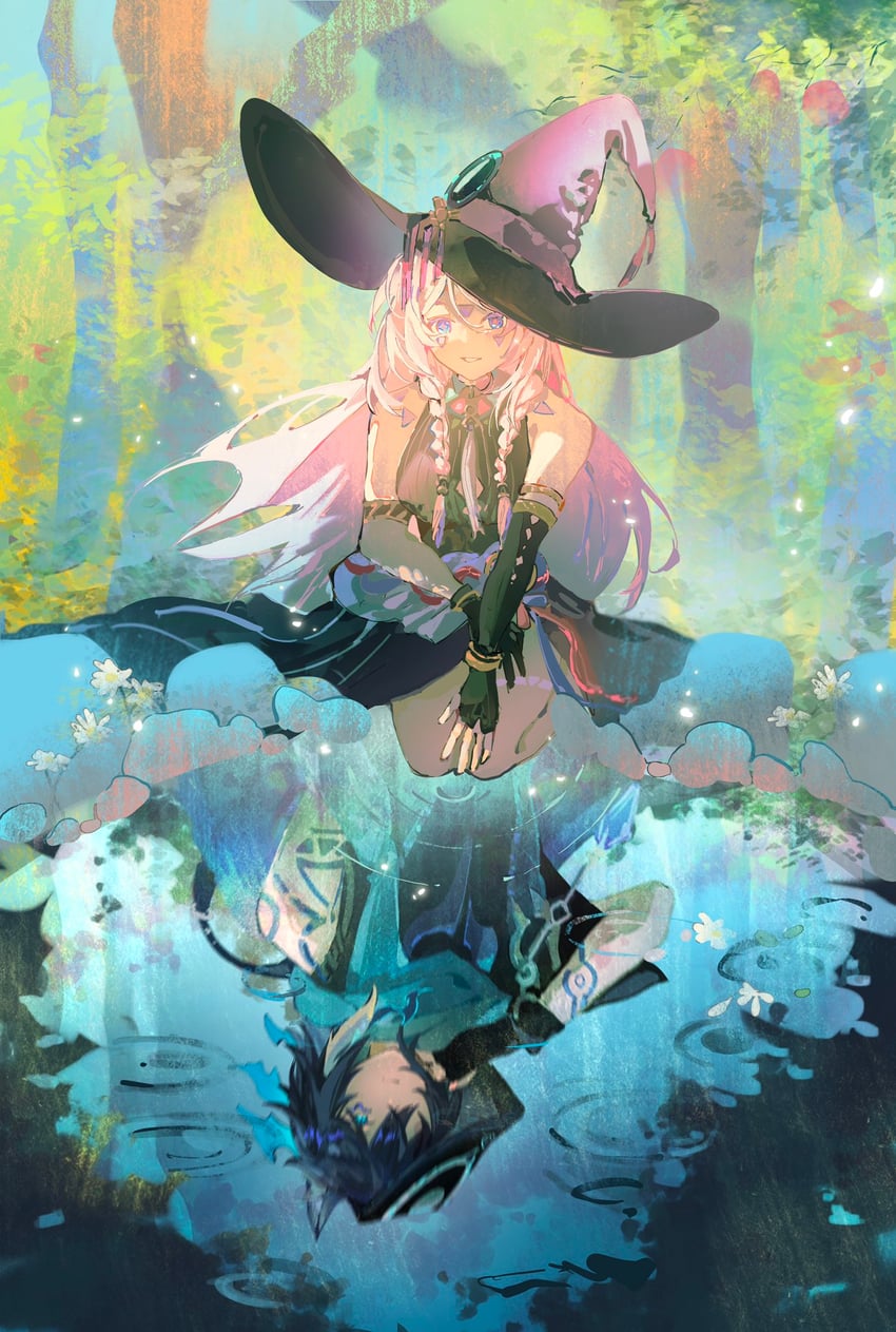 citlali and ororon (genshin impact) drawn by yvet114514