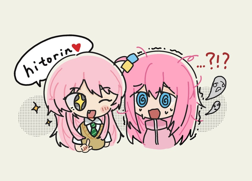gotoh hitori and chihaya anon (bang dream! and 2 more) drawn by shima_(76069586)