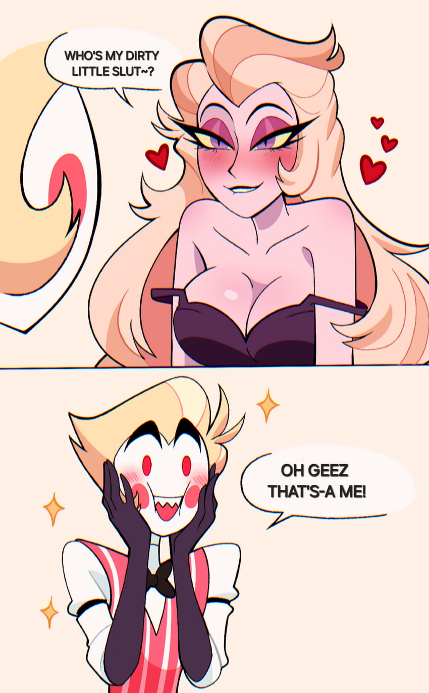 lucifer morningstar and lilith (hazbin hotel) drawn by chandllucky