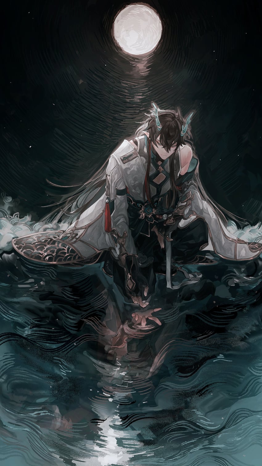 dan heng (honkai and 1 more) drawn by c4c7h