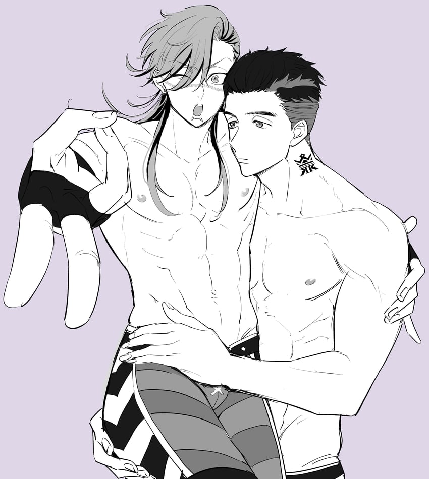 jin marito and outa tahide (bucchigiri?!) drawn by lbar_f