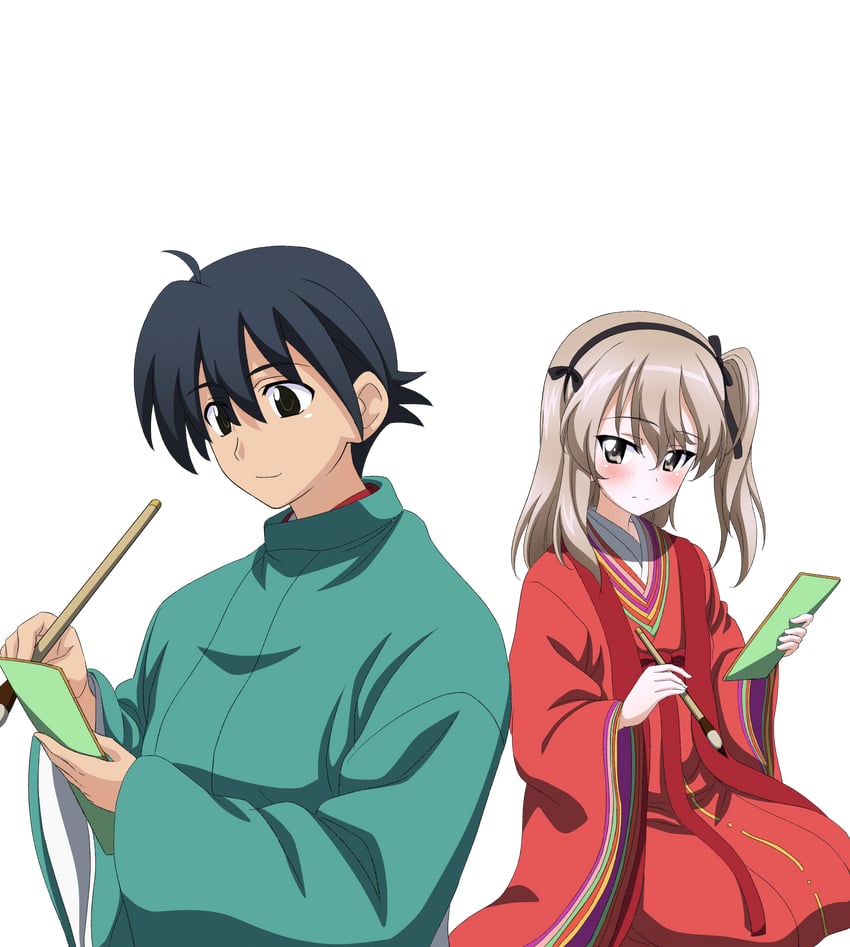 shimada arisu, itou makoto, hikaru genji, and fujitsubo (girls und panzer and 3 more) drawn by key_(gaigaigai123)