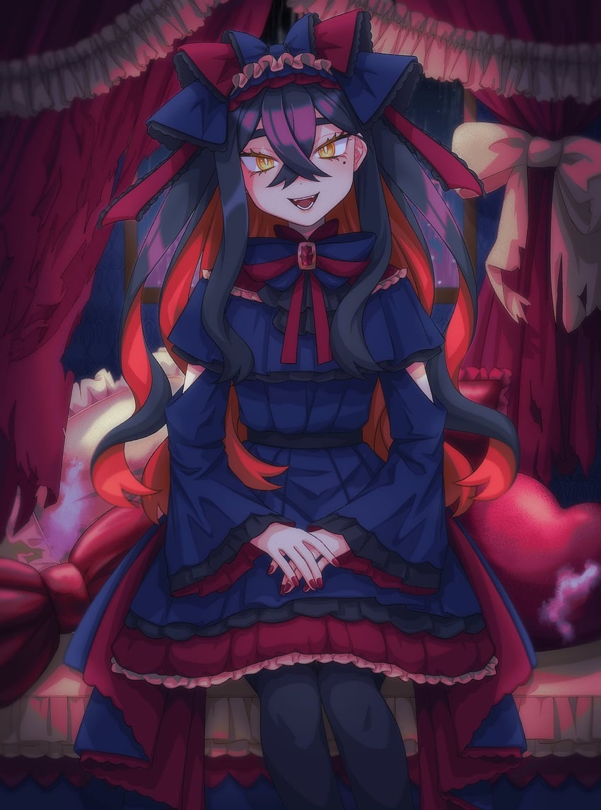 carmine (pokemon and 1 more) drawn by saba_chimera