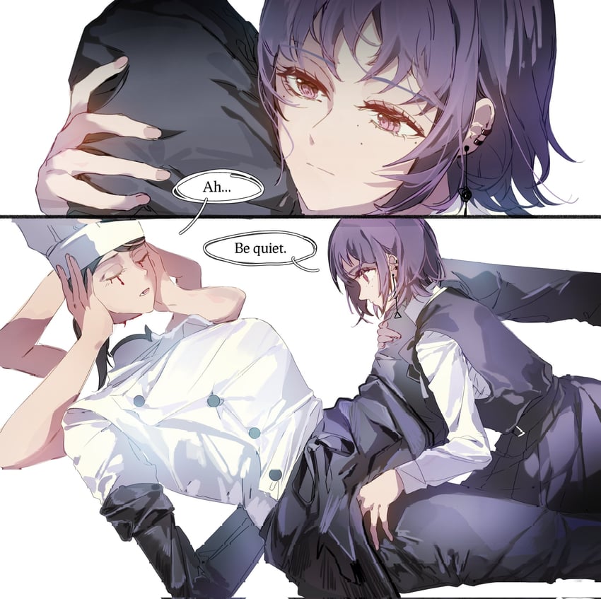 fami and falling devil (chainsaw man) drawn by yijiao_wuran
