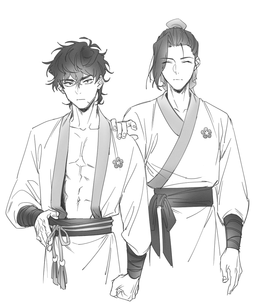 yunjong and jogeol (return of the mount hua sect) drawn by gahya00