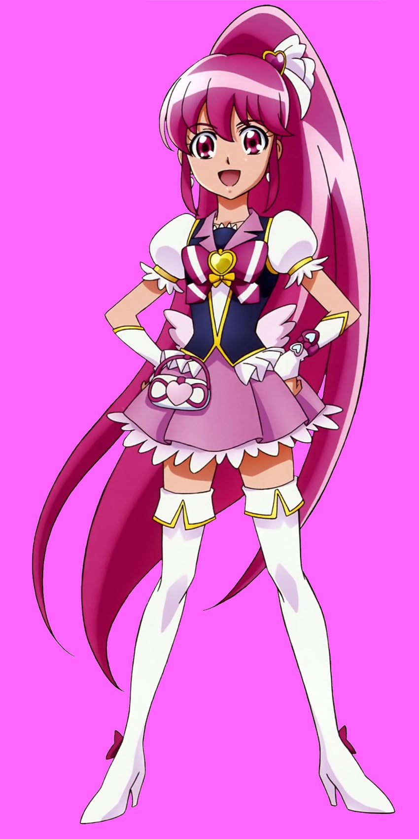 aino megumi and cure lovely (precure and 1 more) drawn by aoyama_mitsuru