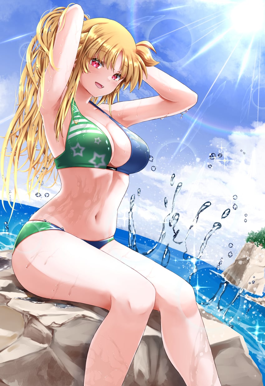 fate testarossa (lyrical nanoha and 1 more) drawn by sougetsu_izuki