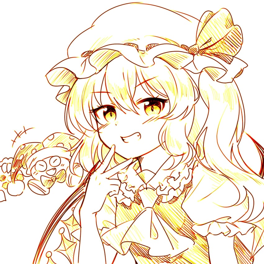 flandre scarlet and marx (touhou and 1 more) drawn by kaoling