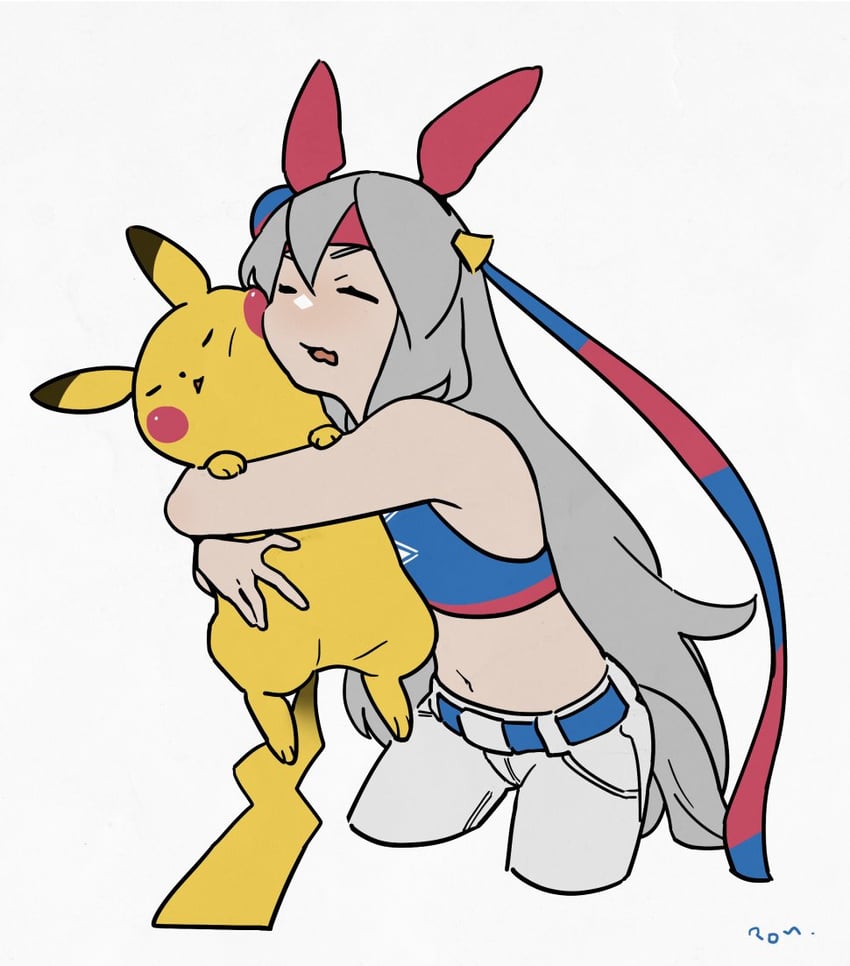 pikachu and tamamo cross (pokemon and 1 more) drawn by rongai_rongai