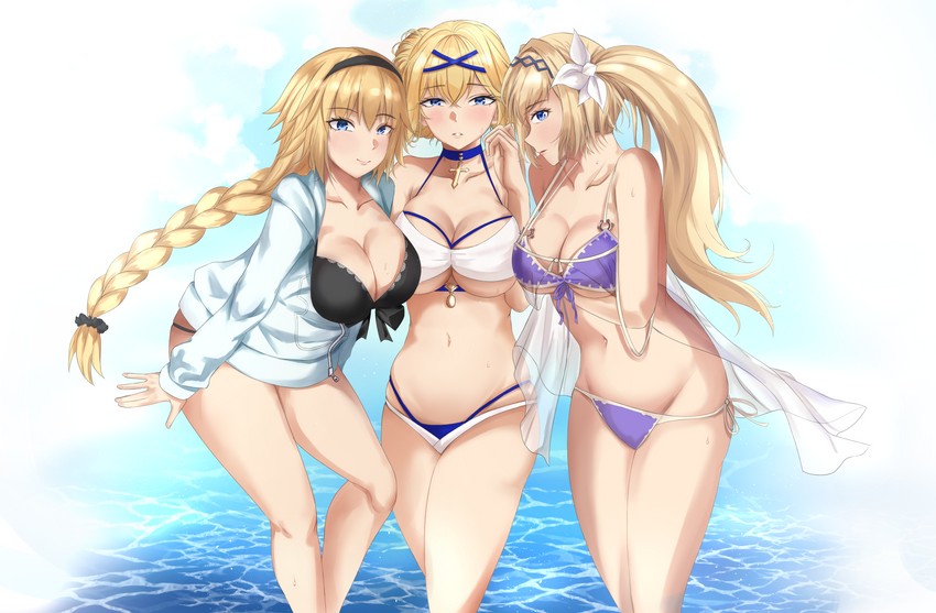 jeanne d'arc (fate and 3 more) drawn by adone_(pluemza021)