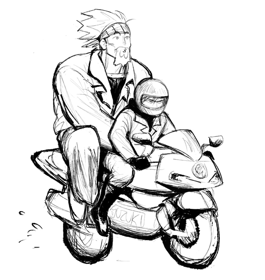 thorfinn and thorkell (vinland saga) drawn by flrrrrr222222