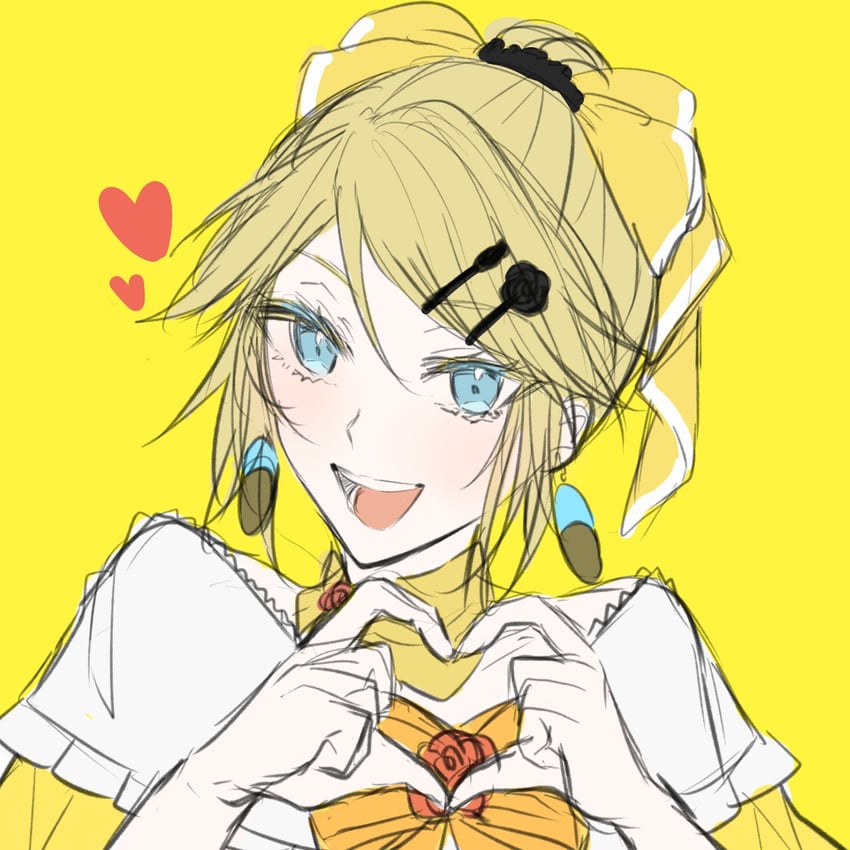 kagamine rin and riliane lucifen d'autriche (vocaloid and 2 more) drawn by warabi_(danngo-mitarasi)