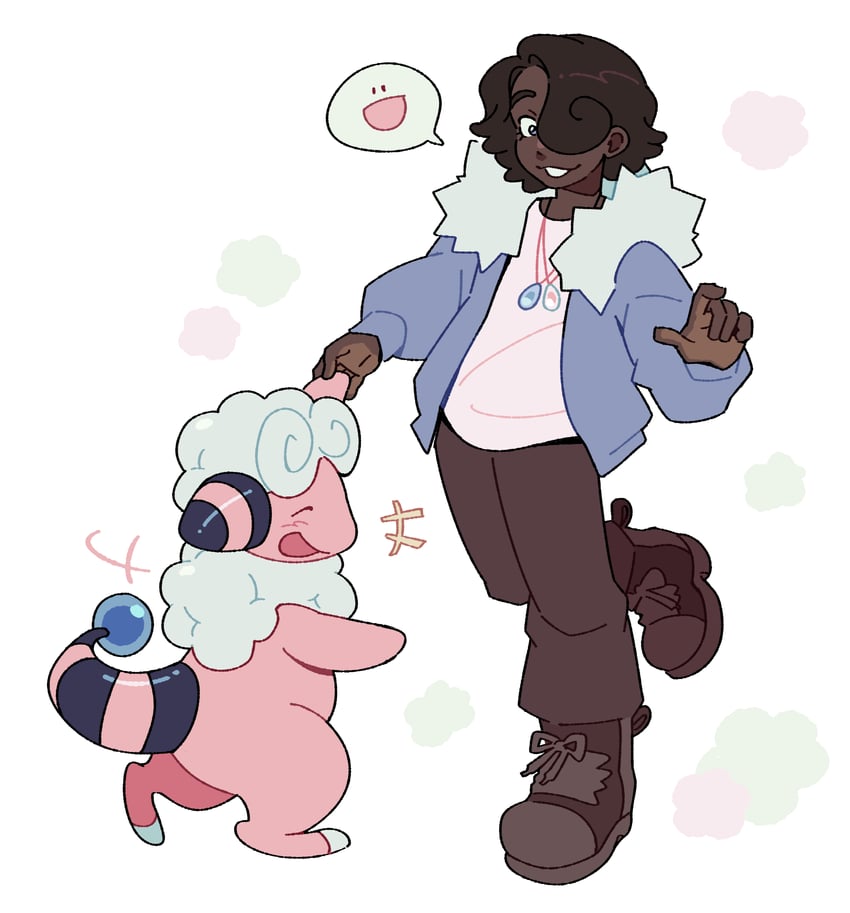 flaaffy (original and 1 more) drawn by fourleafisland