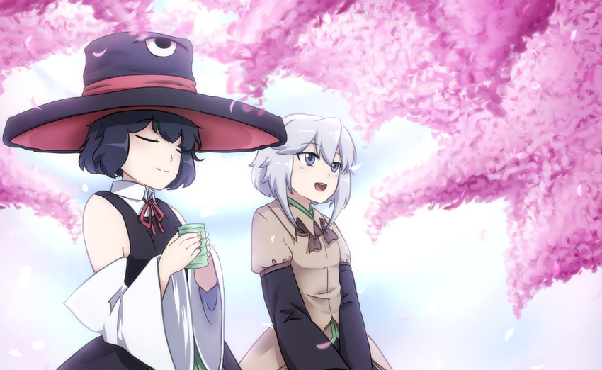 enraku tsubakura and houlen yabusame (len'en) drawn by lenk64