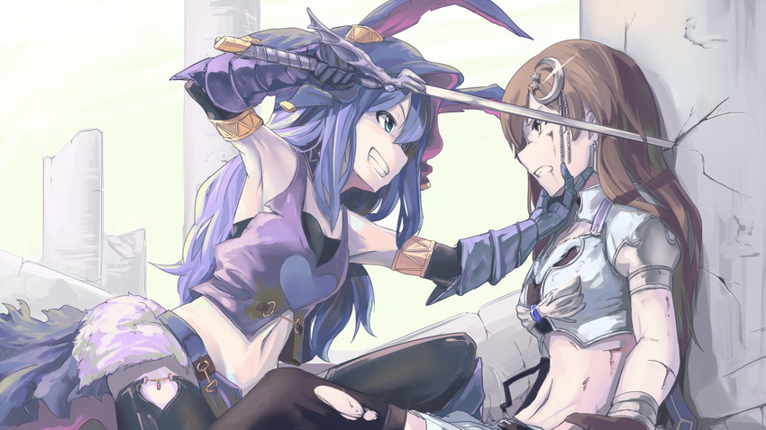 kitazawa shiho, mochizuki anna, and dark rabbit (idolmaster and 1 more) drawn by yoshika_(music480069)