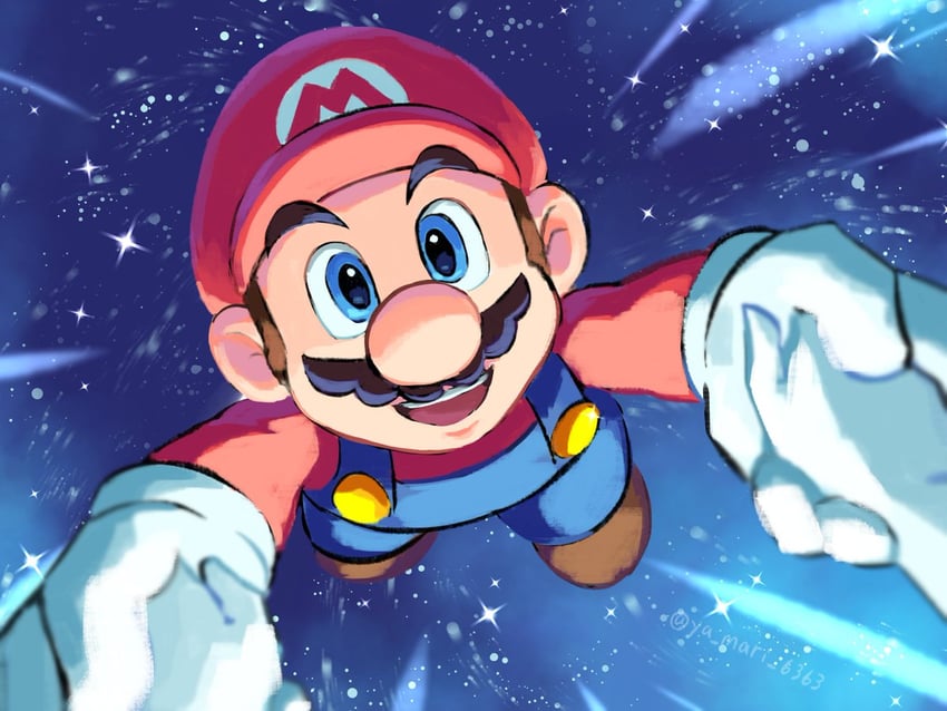 princess peach and mario (mario and 1 more) drawn by ya_mari_6363