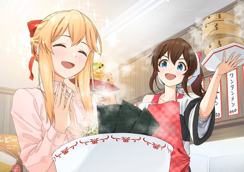 satake minako and clarice (idolmaster and 2 more) drawn by kaiso_(kaisooekaki)