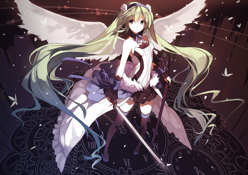 hatsune miku (vocaloid and 2 more) drawn by caidychen