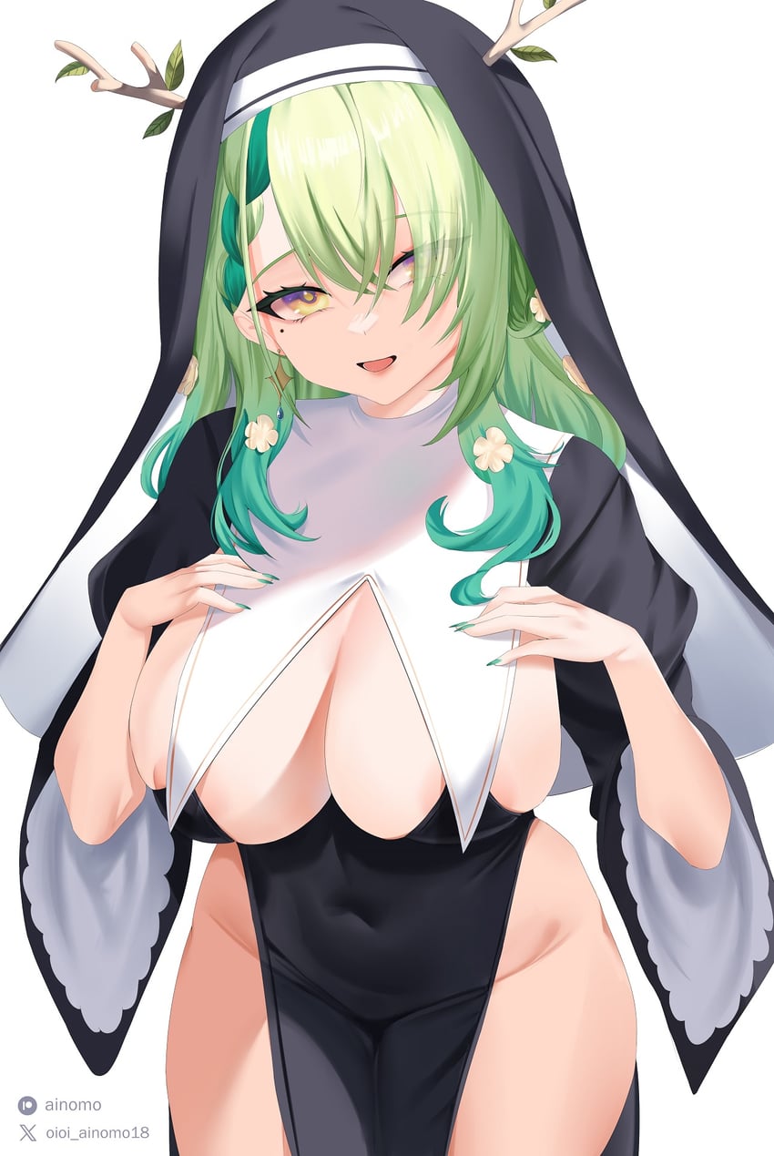houshou marine and ceres fauna (hololive and 1 more) drawn by oioi_ainomo