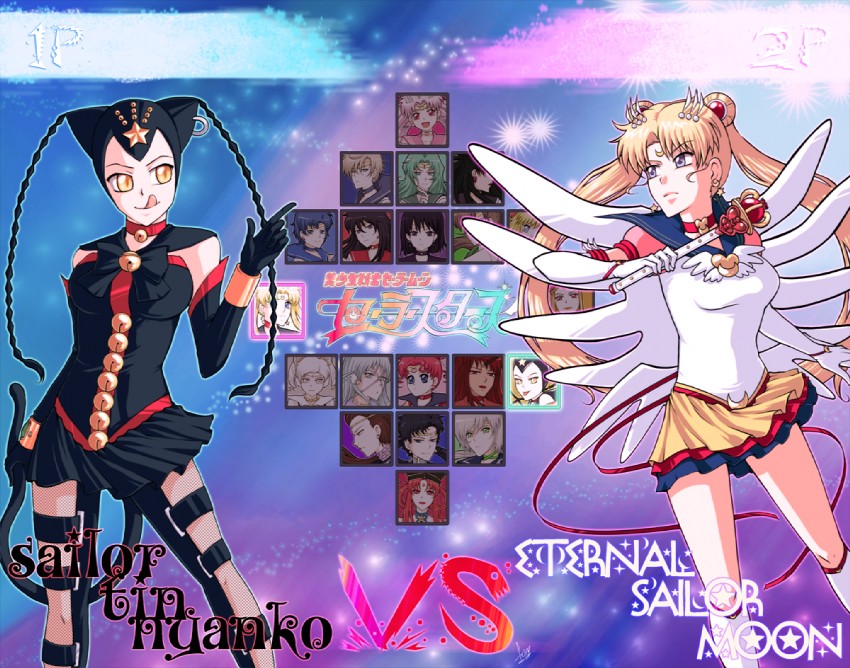 tsukino usagi, sailor moon, mizuno ami, aino minako, hino rei, and 31 more (bishoujo senshi sailor moon and 1 more) drawn by foxy_(foxeeh)