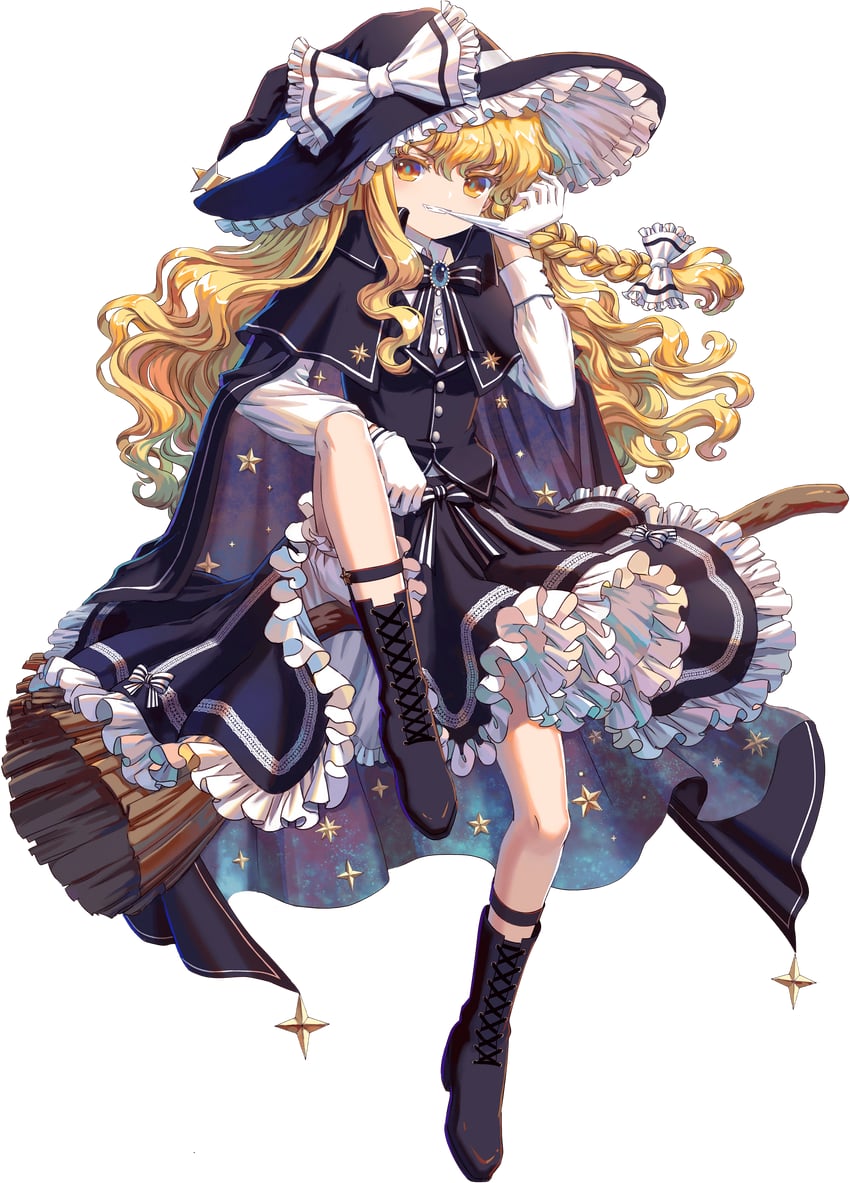 kirisame marisa (touhou and 1 more) drawn by kumio