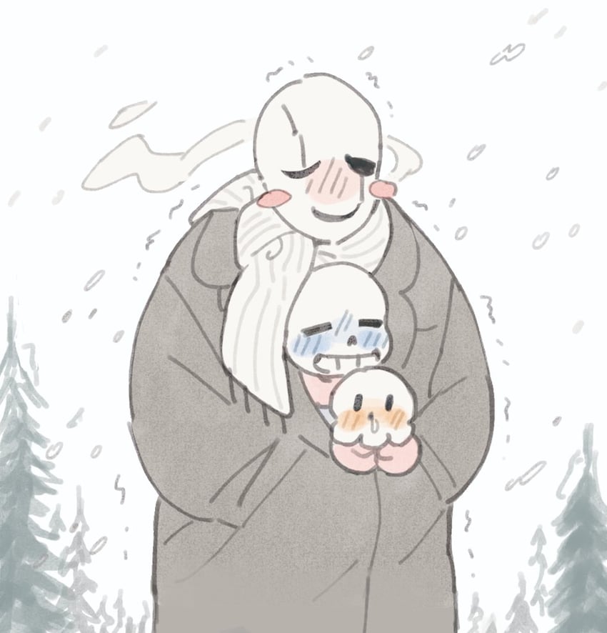 sans, papyrus, and w.d. gaster (undertale) drawn by taku_(taku_10288)