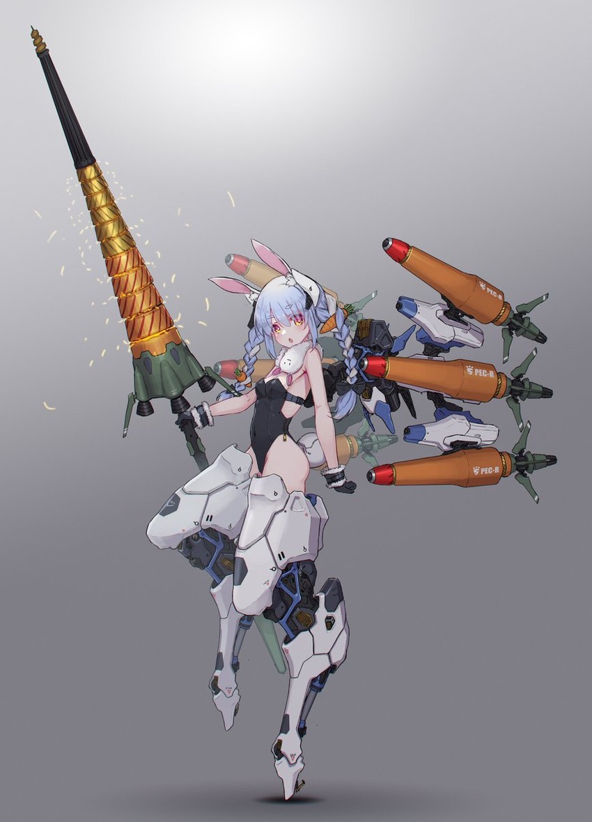 usada pekora and don-chan (hololive) drawn by oota_youjo