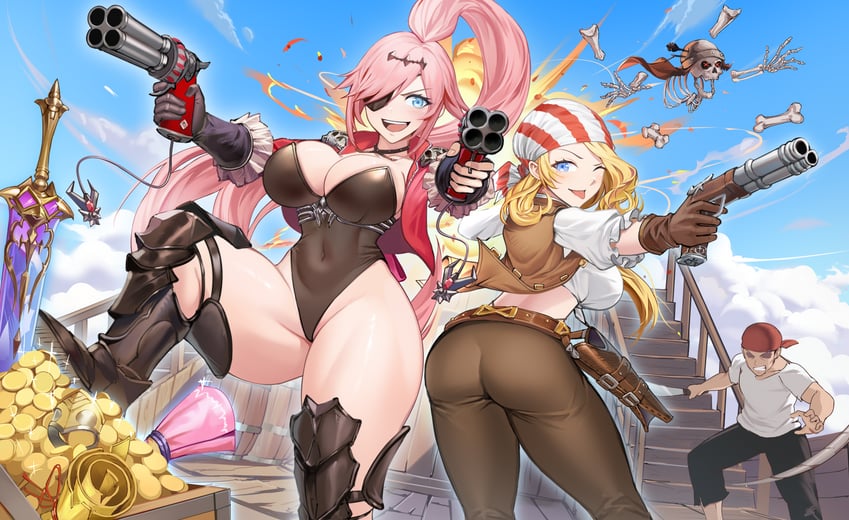 rubia, wiggle, and ingrid (brown dust and 1 more) drawn by yohan_29842724