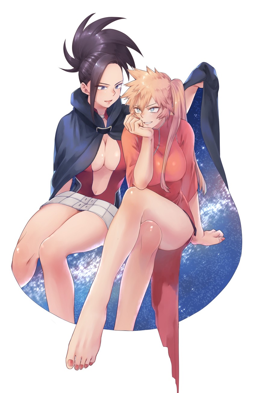 yaoyorozu momo and kendo itsuka (boku no hero academia) drawn by cgiftrsnut