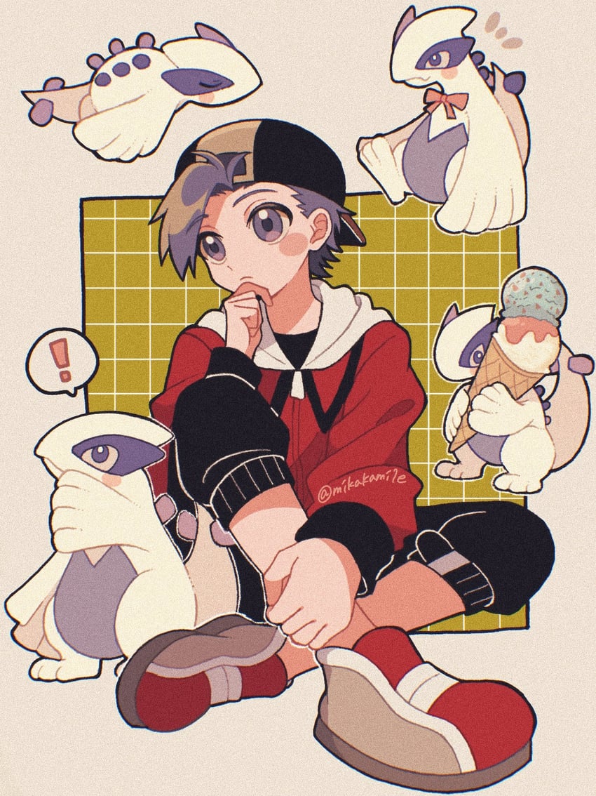 ethan and lugia (pokemon and 1 more) drawn by mikakami1e