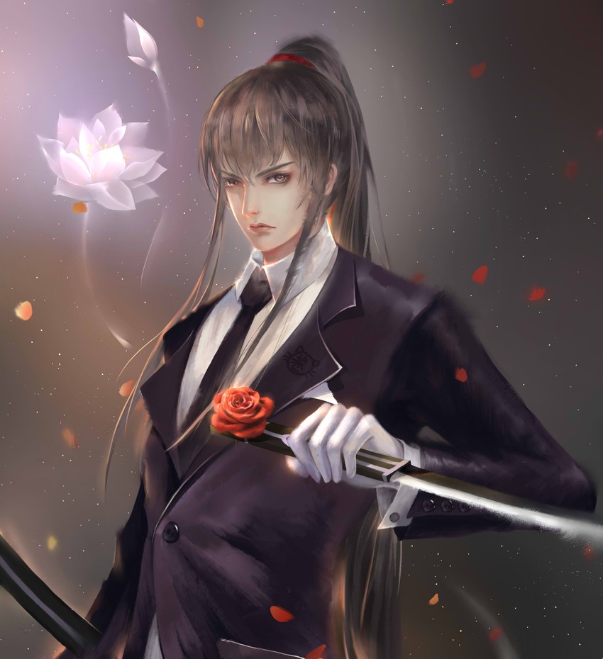 kanda yuu (d.gray-man) drawn by mofa_shaonu_quan