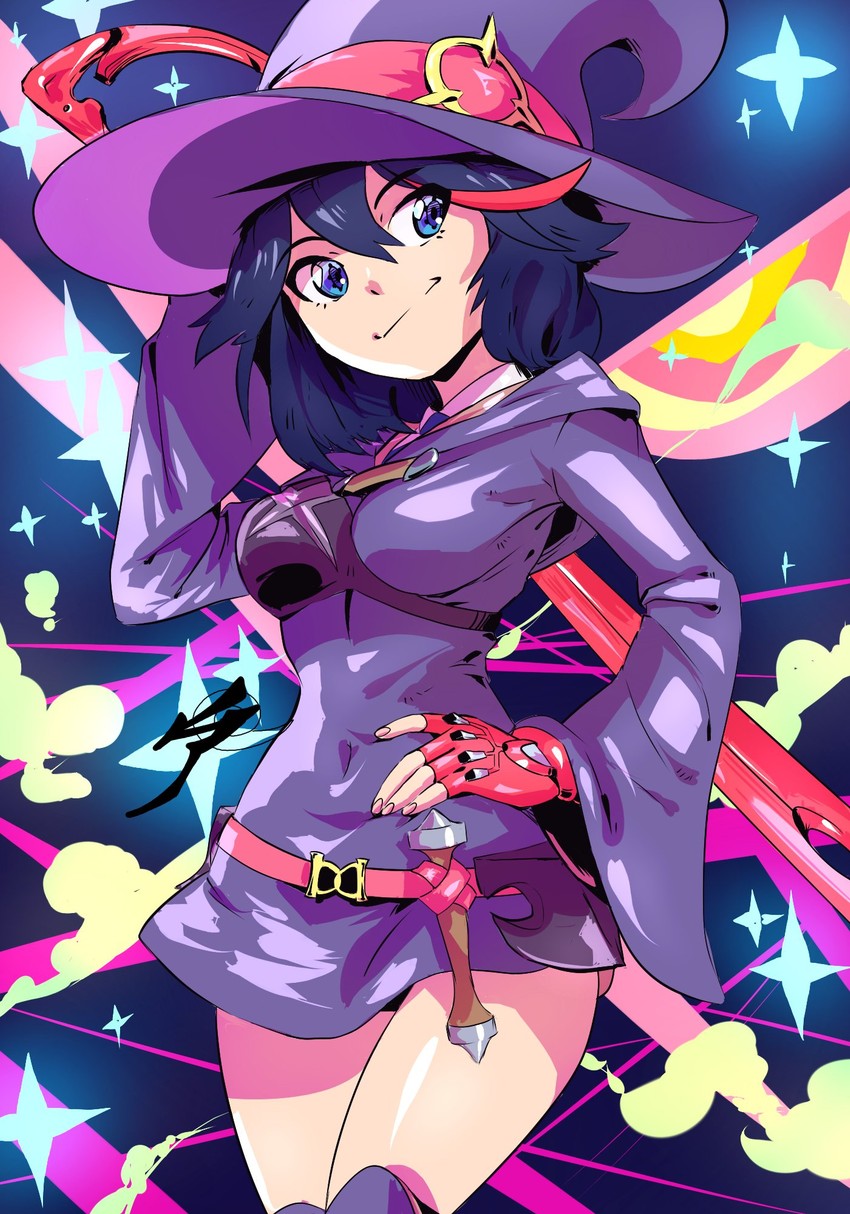 matoi ryuuko, senketsu, kagari atsuko, and erica mendez (kill la kill and 2 more) drawn by aetherion