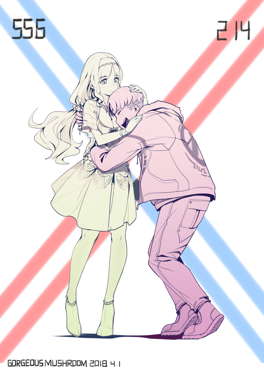 kokoro and futoshi (darling in the franxx) drawn by gorgeous_mushroom