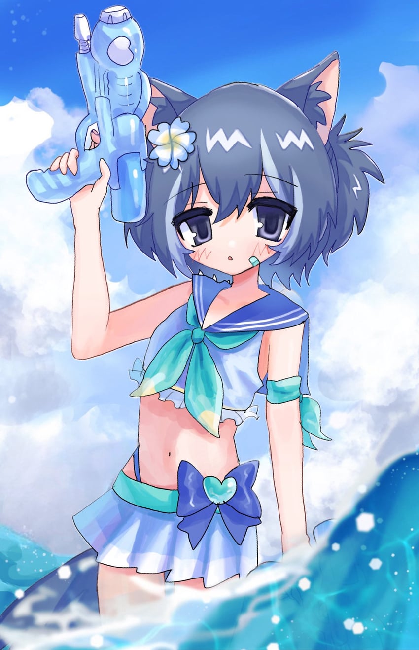 nyaonix (indie virtual youtuber and 1 more) drawn by pi_(tapiparasan)