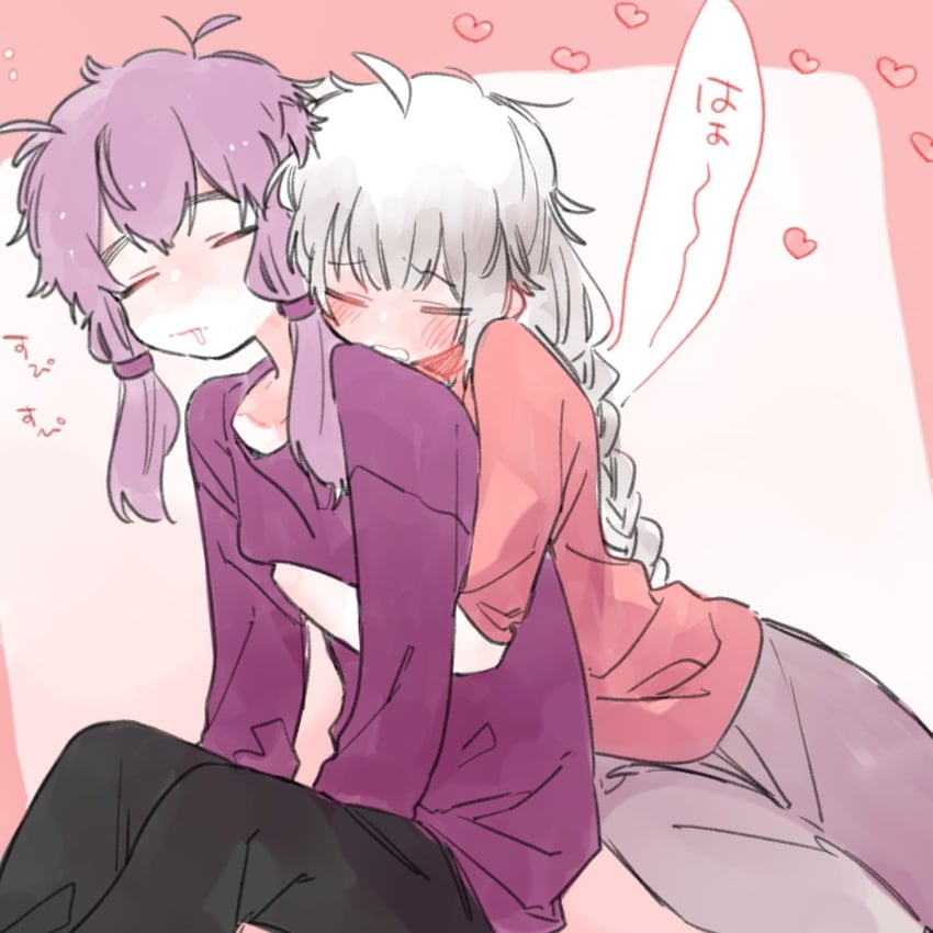 yuzuki yukari and kizuna akari (vocaloid and 1 more) drawn by torigara_cha