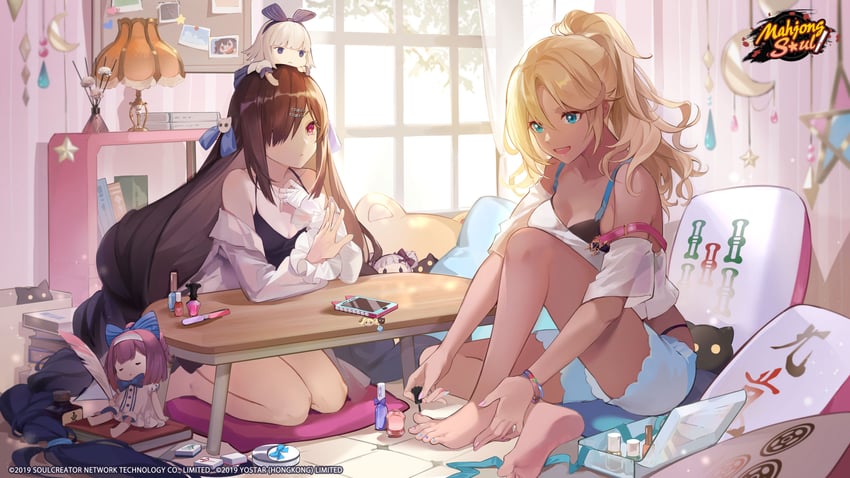 morikawa ayako and fujimoto kirara (mahjong soul)