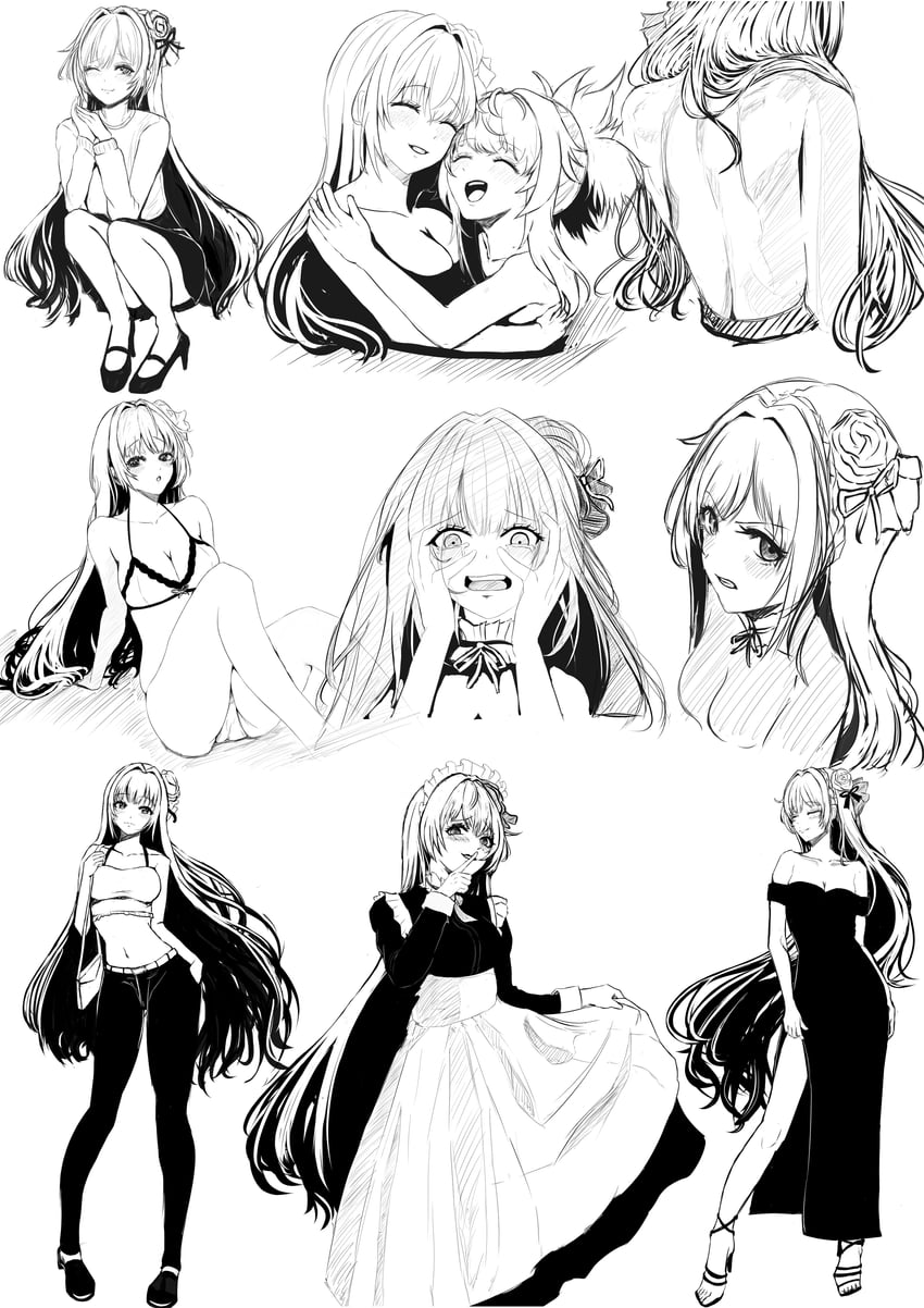 dorothy and pinne (goddess of victory: nikke) drawn by 403_oekaki_suke
