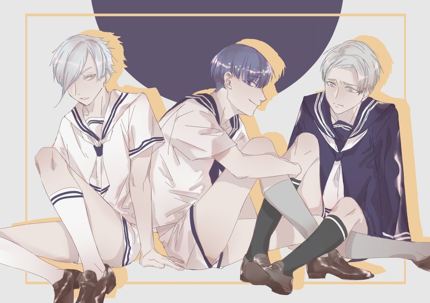 phosphophyllite, antarcticite, and cairngorm (houseki no kuni) drawn by anohouseki