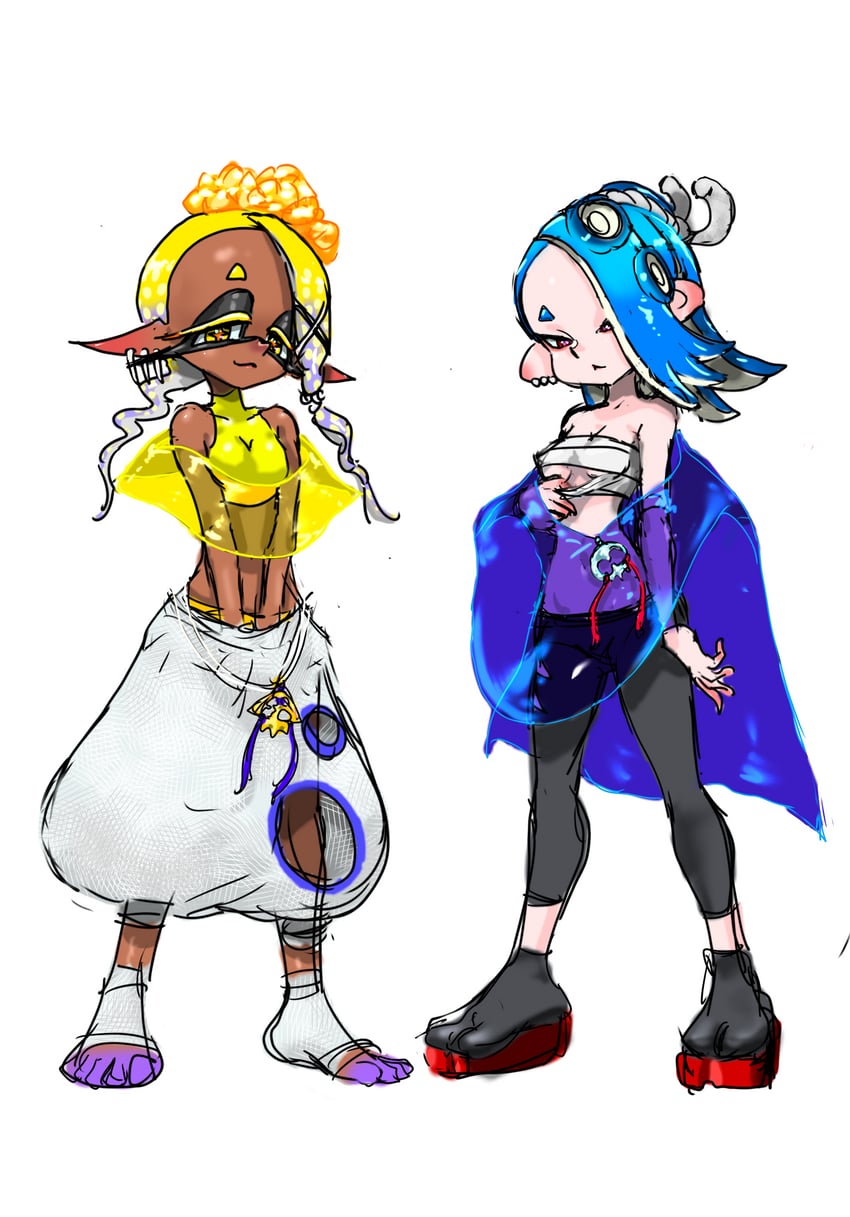 shiver and frye (splatoon and 1 more) drawn by koharu2.5