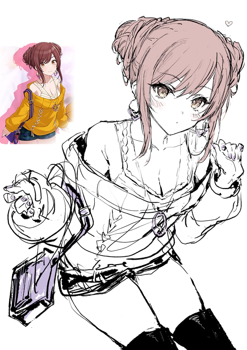 osaki amana (idolmaster and 1 more) drawn by haoni
