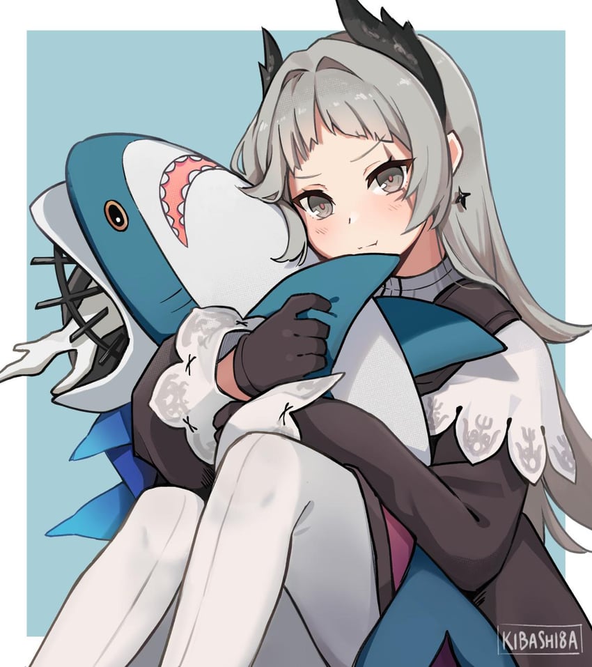 specter, irene, and specter the unchained (arknights) drawn by kibashiba