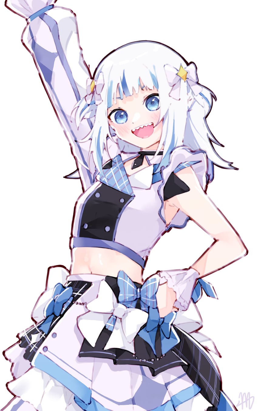 gawr gura (hololive and 1 more) drawn by ma_draws