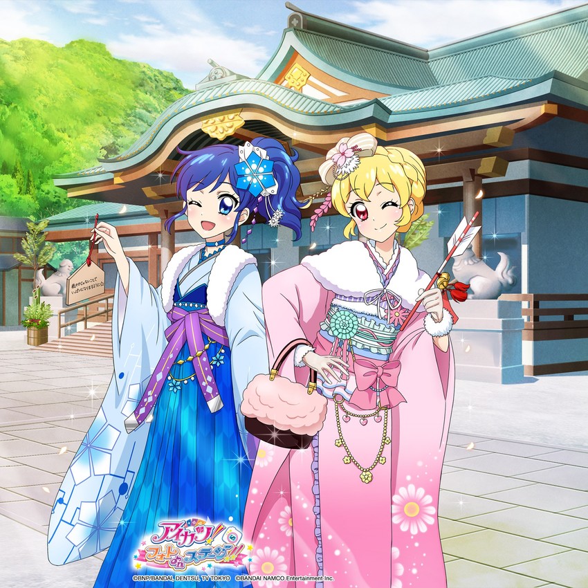 hoshimiya ichigo and kiriya aoi (aikatsu! and 1 more)