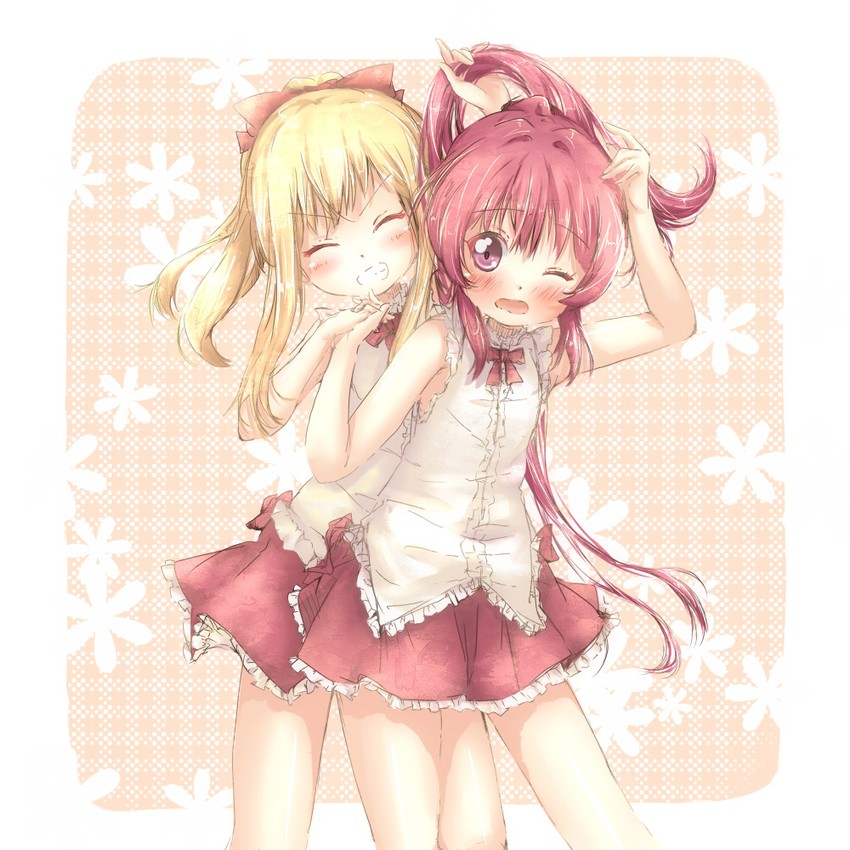 toshinou kyouko and sugiura ayano (yuruyuri) drawn by kuma_(happylocation)