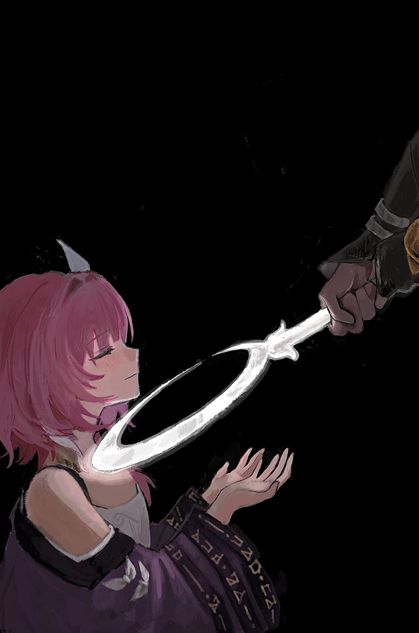 cyrene and flame reaver of the deepest dark (honkai and 1 more) drawn by tori_nos