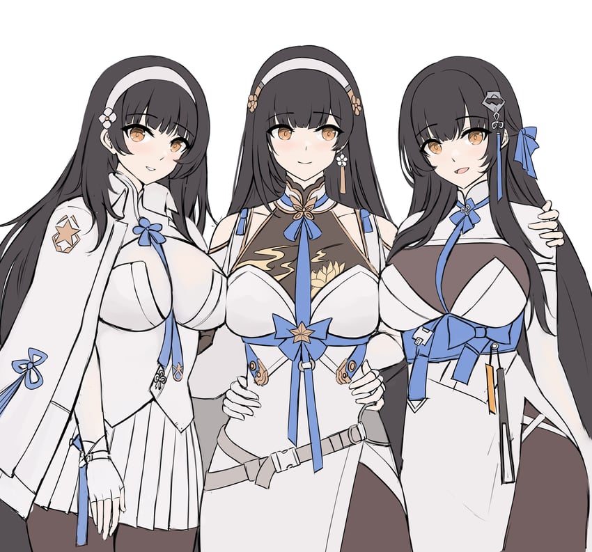 type 95 and daiyan (girls' frontline and 2 more) drawn by gongbangmanchi_(daisy_cutter)