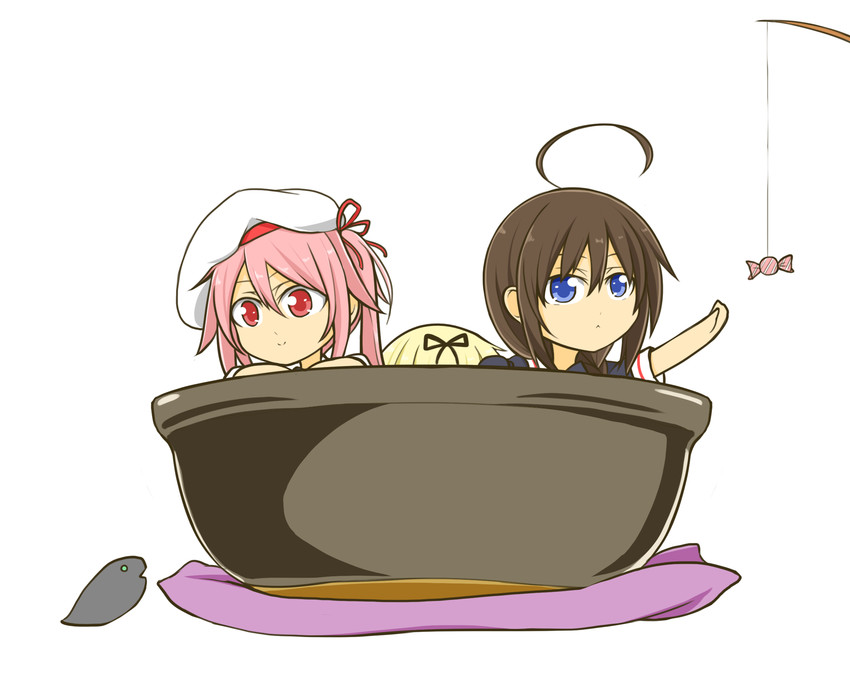shigure, yuudachi, shigure kai ni, harusame, and i-class destroyer (kantai collection) drawn by wataru_(nextlevel)