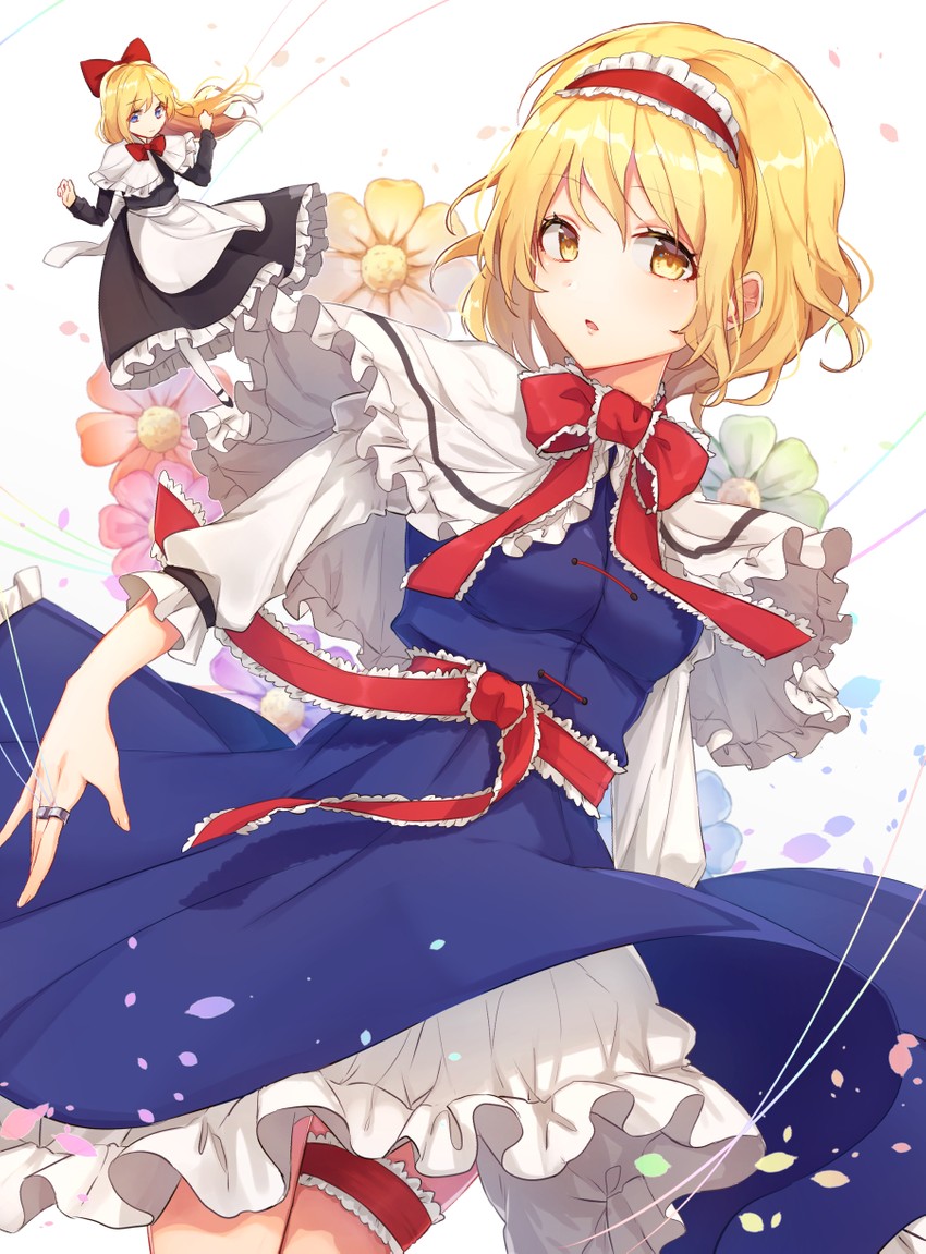 alice margatroid and shanghai doll (touhou) drawn by konnyaku_(yuukachan_51)